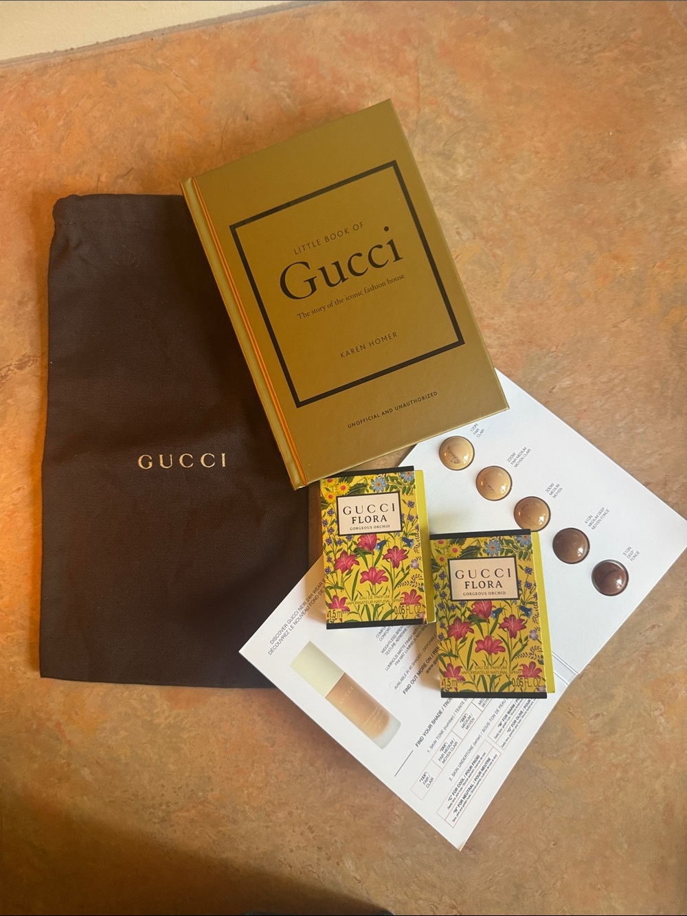 Gucci Bundle -Little Book of Gucci, Gucci flora and beauty samples!